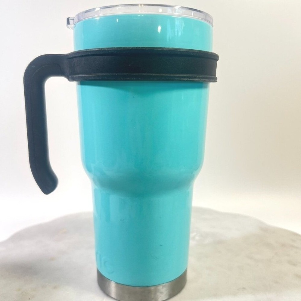 RTIC Turquoise 20oz‎ Travel Mug Stainless Steel Insulated Lid and Handle